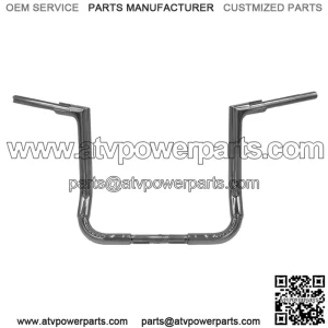 Inc. 1-1/2" EZ Install Flat Top Handlebar 14" Chrome 606014