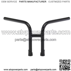 1" Handlebars slotted Black 6201-2016