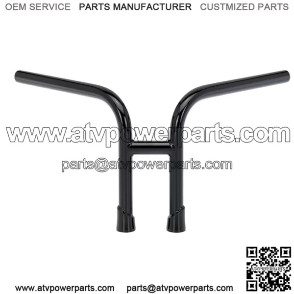 1" Handlebars slotted Black 6201-2016