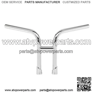 1" Handlebars Slotted Chrome 6201-1056
