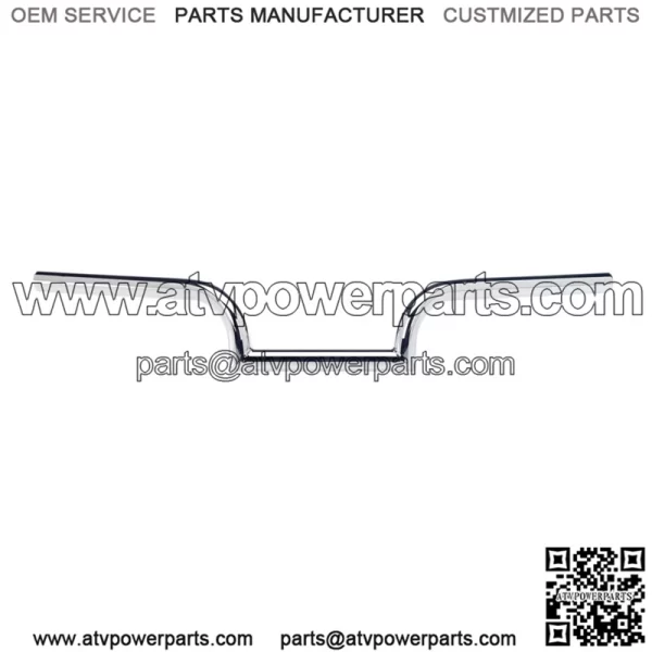 1" Handlebars Slotted Chrome 6013-1056