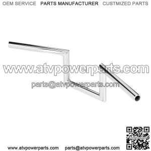 1" Handlebars Slotted Chrome 6010-1056