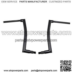 Inc. 1-1/2" EZ Install Flat Top Handlebar 16" Black 608016-B