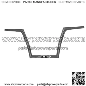 Inc. 1-1/4" EZ Install Flat Top Handlebar 12" Chrome 706012