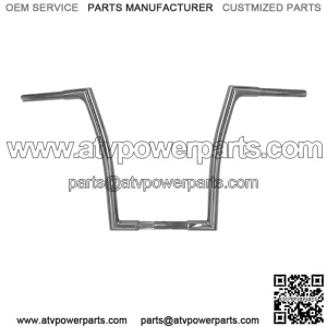 Inc. 1-1/4" EZ Install Flat Top Handlebar 16" Chrome 707016