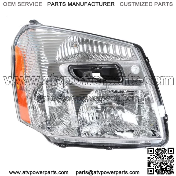 Headlights For 2005-2009 Chevy Equinox Halogen Type Chrome Housing Right Side RH - Image 3