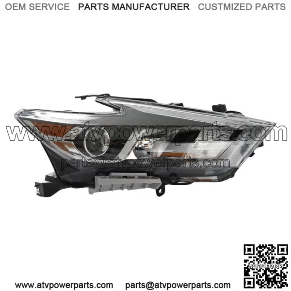Headlight Fit For 2016-2018 Nissan Maxima S SL SV Halogen w/LED DRL Right Side - Image 2