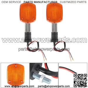 Pair For Honda Nighthawk CB650SC CB550SC Front turn signal indicator with stem