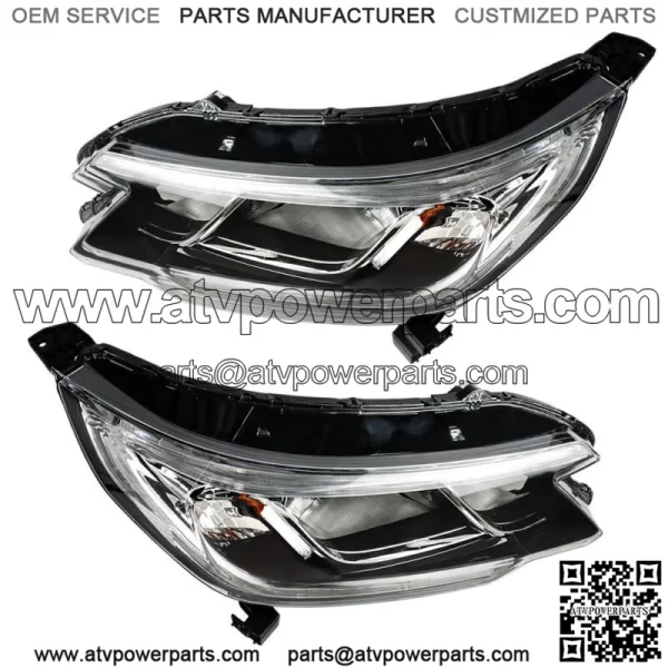 Driver&Passenger Headlights Assembly For 2015-16 Honda CR-V Halogen W/DRL Clear - Image 4