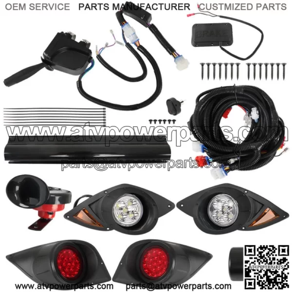 12V LED Light Kit + Turn Signal Horn Brake For Yamaha G29 YDR Drive 2007+ Golf - Image 2