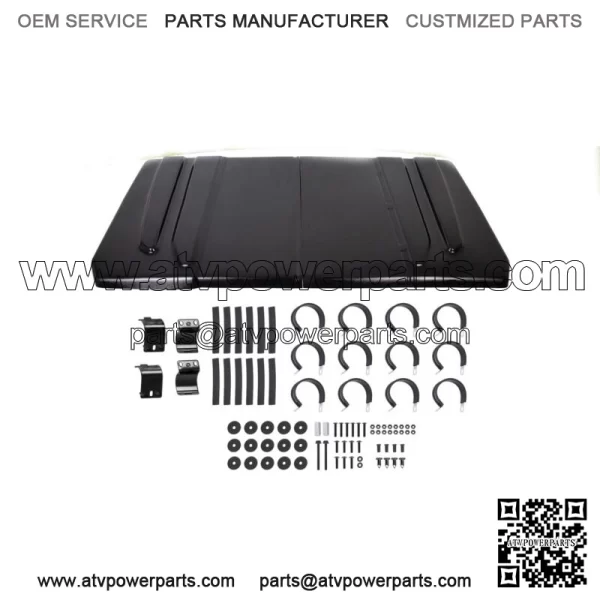 Polyethylene Hard Top Roof Fit Yamaha Rhino 450 660 700 UTV Black Plastic (Fits: Yamaha Rhino 660)
