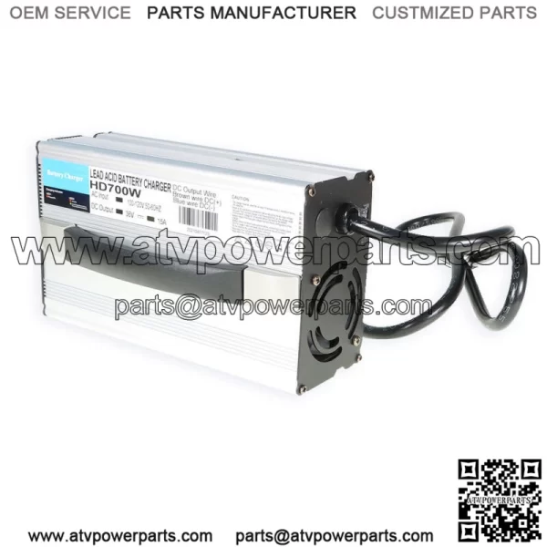 For EZGO Marathon Golf Cart - 36 Volt 15 Amp Battery Charger - SB50 Handle - Image 3