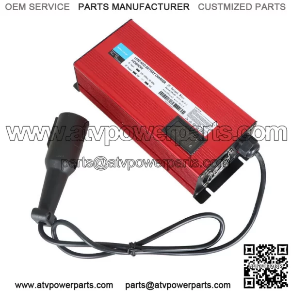 For Club Car Golf Cart Battery Charger 48v Round 3 Pin Plug 10A with OBC bypass - Image 3
