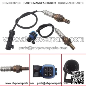 Upper & Under O2 Oxygen Sensor For 99-00 Chevrolet S10 2.2L Gas Engine