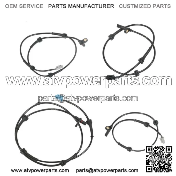 4 ABS Wheel Speed Sensor Front Rear Left Right Fit For 2007-2012 Nissan Sentra