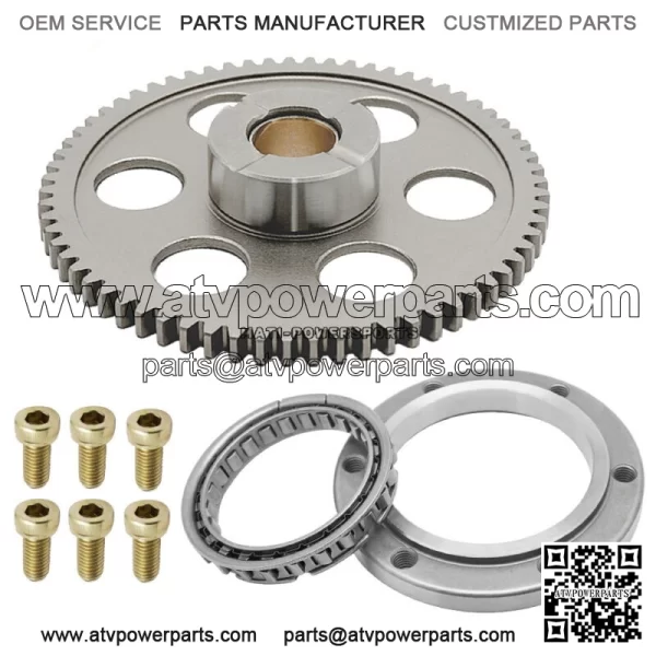 Starter Clutch One Way Gear Kit for Yamaha Grizzly 660 YFM660F Rhino 660 YXR660F (Fits: Yamaha Rhino 660)