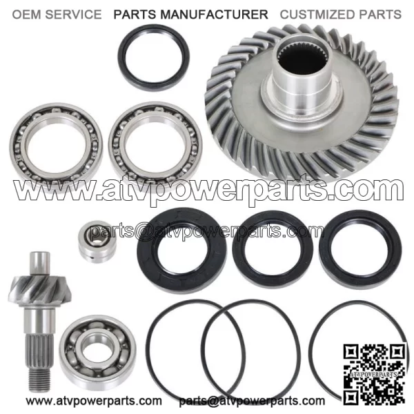 Rear Differential Ring Pinion Gear & Bearing 1998-00 For Honda Fourtrax TRX300FW - Image 4