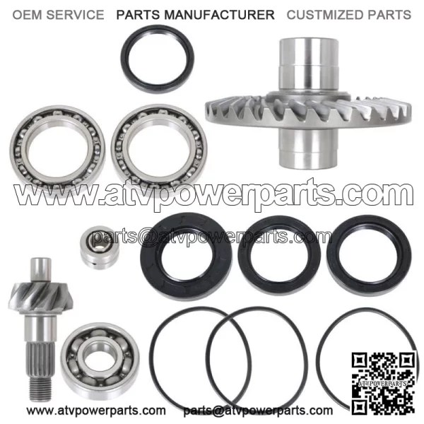 Rear Differential Ring Pinion Gear & Bearing 1998-00 For Honda Fourtrax TRX300FW - Image 5
