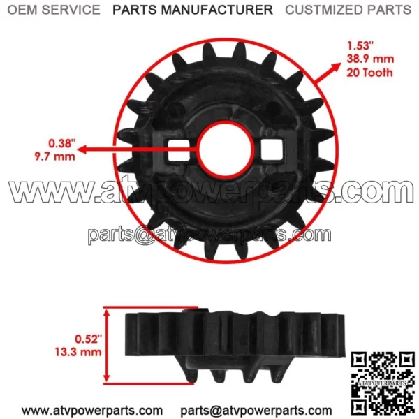 Water Pump Gear For Can Am Renegade 1000R 2012 - 2021 /  570 2019 - 2021 - Image 2