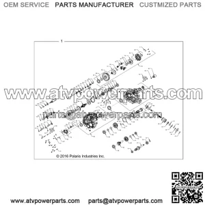 Polaris 2017-2018 Ranger Gearcase Diesel C Rgr 1333727 New OEM