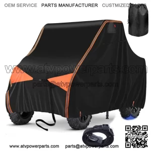 Utility Vehicle UTV Cover Waterproof Storage for Polaris Ranger RZR SXS Can Am (Fits: Yamaha Rhino 660)