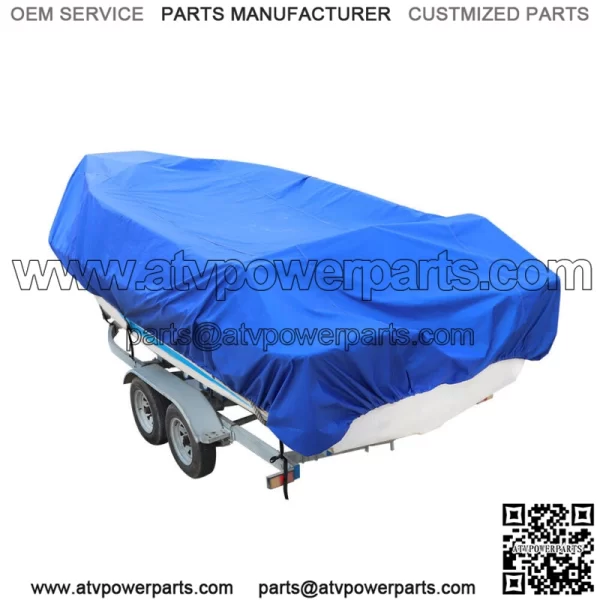 Trailerable Boat Cover Heavy Duty Waterproof UV Resistant Runabout Protector 95" - Image 2