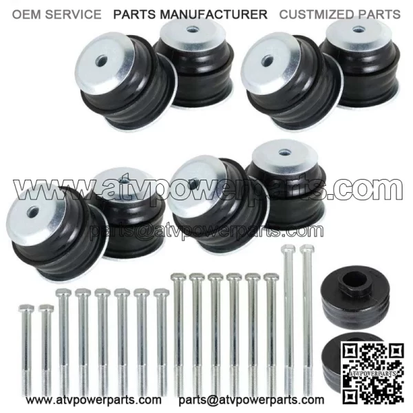 For Ford Super Duty F250 F350 2008-2016 2WD 4WD KF04060BK Body Mount Bushing Kit