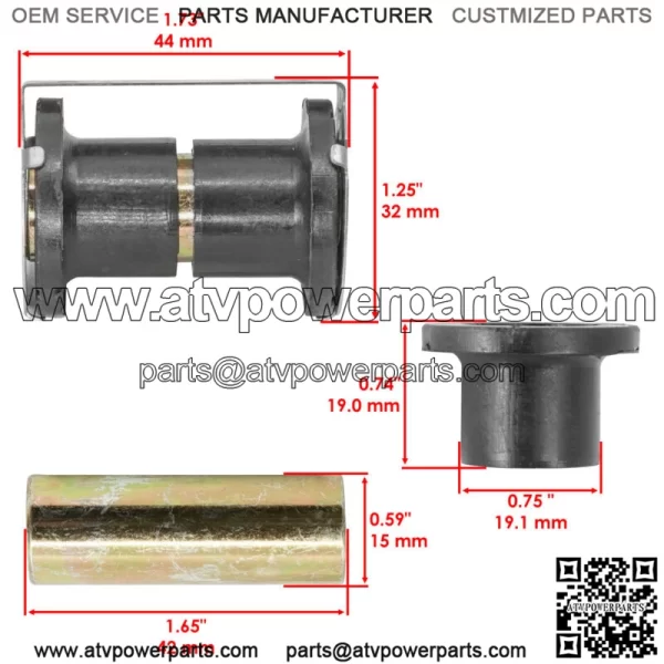 706202257 706202300 706201659 706204409 Front Arm Bushing Kit For Can-Am - Image 3
