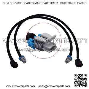 2 FUEL INJECTOR PLUG GRAY BLACK PTO MAG For Polaris RANGER XP 800 2012-2013