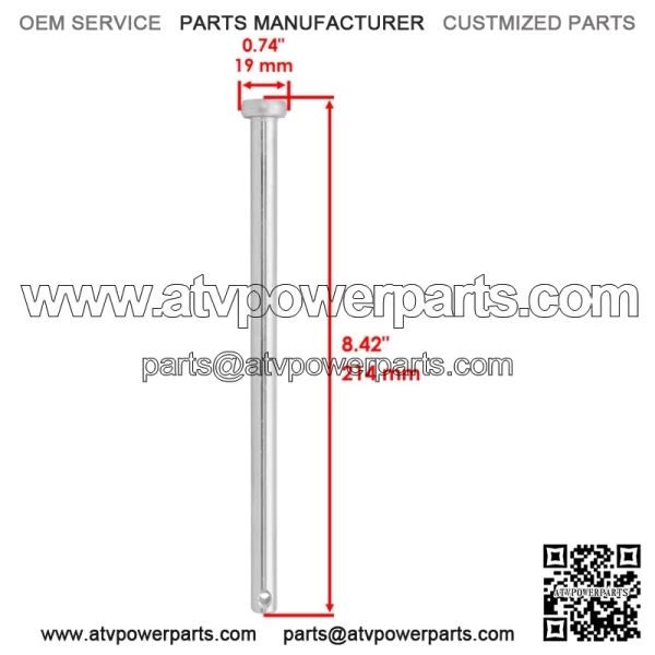 Deck Roller Pin For Jonsered GT 52 F / LT 19 A / LT 2122 A / LT 2119 A / Z 42 F - Image 2