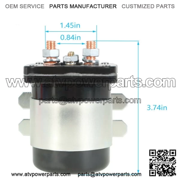 48V Starter Solenoid for 1995, 1996, 1997, 1998 & 1999 Club Car Electric Carts - Image 4