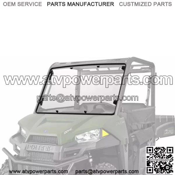 Polaris Ranger 570 SP 500 EV Mid-Size Full Hard Coat Poly Windshield 2883319