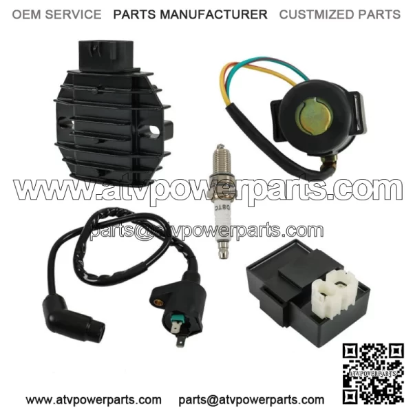 CDI Ignition Coil Rectifier Relay Kit for Honda Recon 250 TRX250 TE/TM 1997-2004