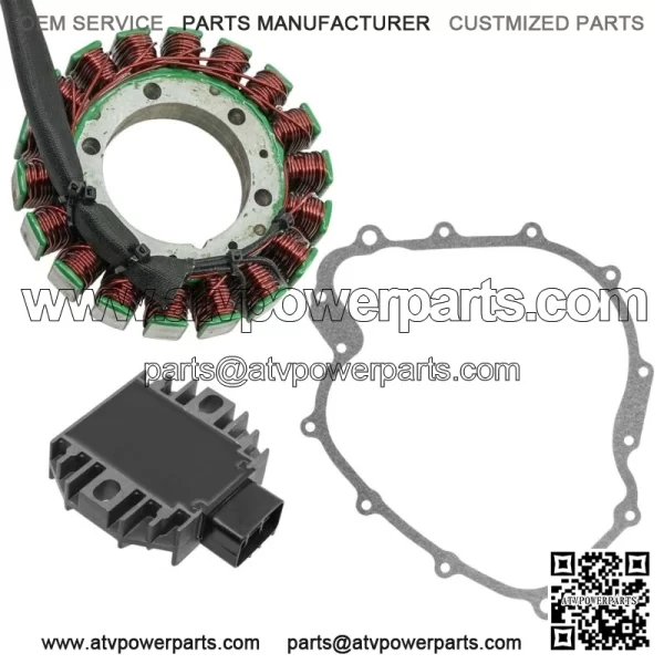 Stator & Regulator Rectifier for Yamaha Rhino 660 YXR660 2004-2007 With Gasket (For: 2006 Yamaha Rhino 660) - Image 4