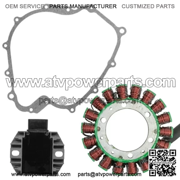 Stator & Regulator Rectifier for Yamaha Rhino 660 YXR660 2004-2007 With Gasket (For: 2006 Yamaha Rhino 660) - Image 5