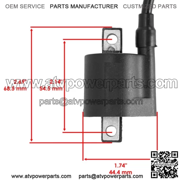 Ignition Coil for Yamaha Rhino 660 YXR660 YXR66 4WD 2006 2007 Atv Ignition Coil (For: 2006 Yamaha Rhino 660) - Image 2