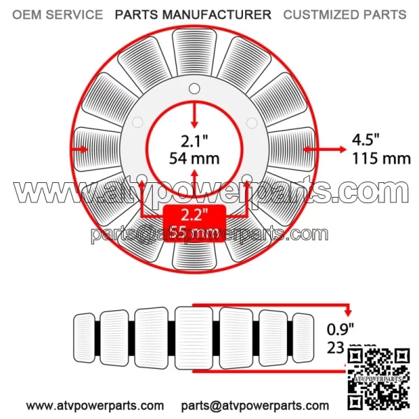 Stator & Gasket for Yamaha Rhino 660 YXR660F 2004 2005 2006 2007 Atv New (For: 2006 Yamaha Rhino 660) - Image 2