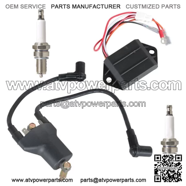 For EZGO Golf Cart 4 Cycle Gas 1996-1998 Ignition Coil CDI Ignitor AC Spark Plug