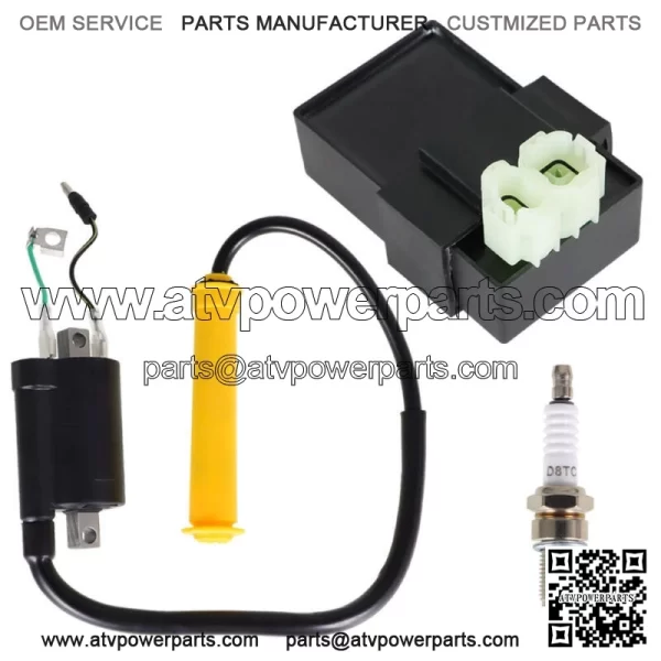 For Honda TRX400EX Sportrax 400 2x4 1999-2004 ATV Ignition Coil Spark Plug CDI - Image 2