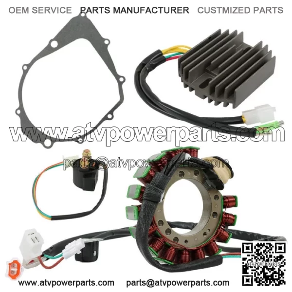 For Yamaha Warrior 350 YFM350X Magneto Stator Regulator Relay Gasket - Image 4