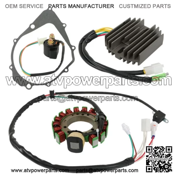 For Yamaha Warrior 350 YFM350X Magneto Stator Regulator Relay Gasket - Image 5