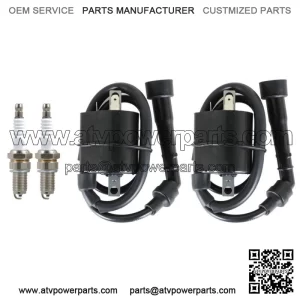 For Yamaha Motorcycle VIRAGO 535 XV535 1987-2000 Pair Ignition Coil & Spark Plug