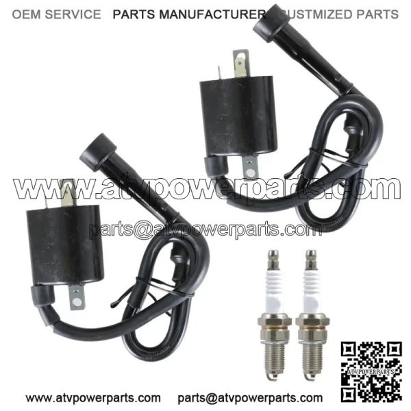 For Yamaha Motorcycle VIRAGO 535 XV535 1987-2000 Pair Ignition Coil & Spark Plug - Image 2