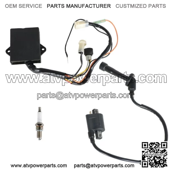 Ignition Coil Spark Plug CDI Box For Yamaha Big Bear 350 YFM350FW 4x4 1990-1994 - Image 2