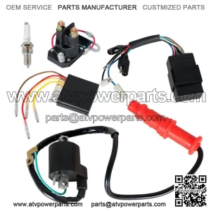 Ignition Coil CDI Relay Regulator & Spark Plug For Polaris Sportsman 500 1996-01