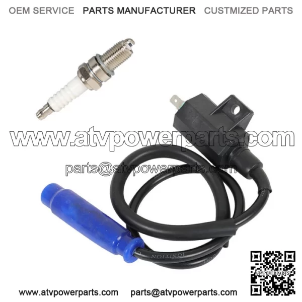 Ignition Coil + Spark Plug + CAP For Kawasaki Prairie 700 KVF700 2004 2005 2006 - Image 5
