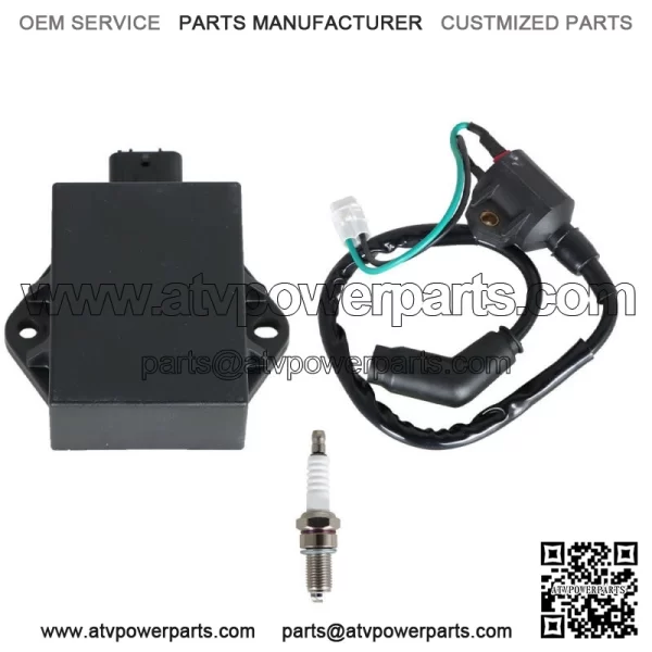 For Polaris Sportsman HAWKEYE 300 2008-2011 New CDI BOX Ignition Coil Spark Plug - Image 2
