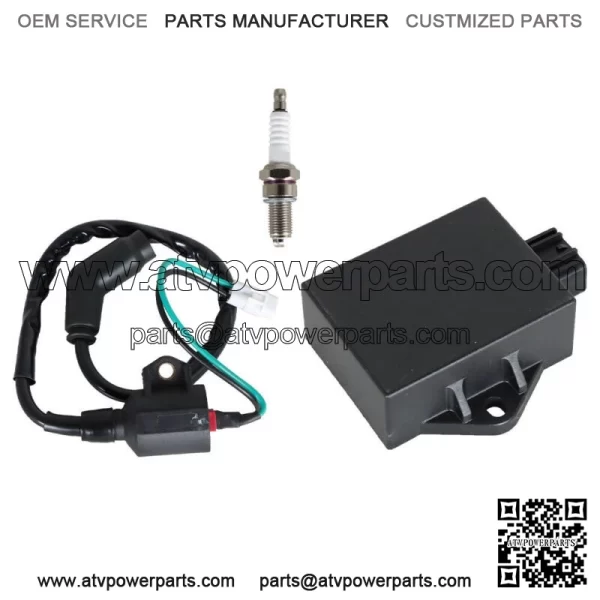 For Polaris Sportsman HAWKEYE 300 2008-2011 New CDI BOX Ignition Coil Spark Plug - Image 3