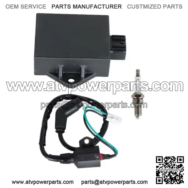 For Polaris Sportsman HAWKEYE 300 2008-2011 New CDI BOX Ignition Coil Spark Plug - Image 4