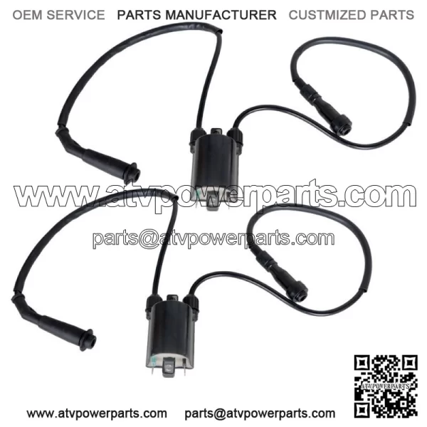 2sets of Ignition Coil & Spark Plug Cap For HONDA Shadow VLX VT600C 1988-2007 - Image 2